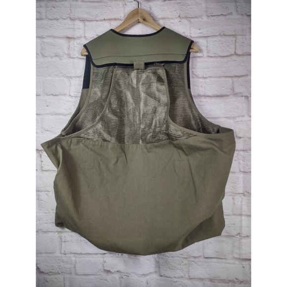Vtg Columbia Sportswear Fishing Vest Sz Large Green Multi-Pocket Utility Outdoor - Picture 2 of 15